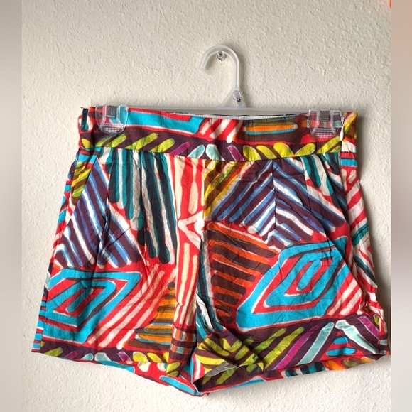 J. Crew Pants - J. Crew High Waist Red and Blue Shorts